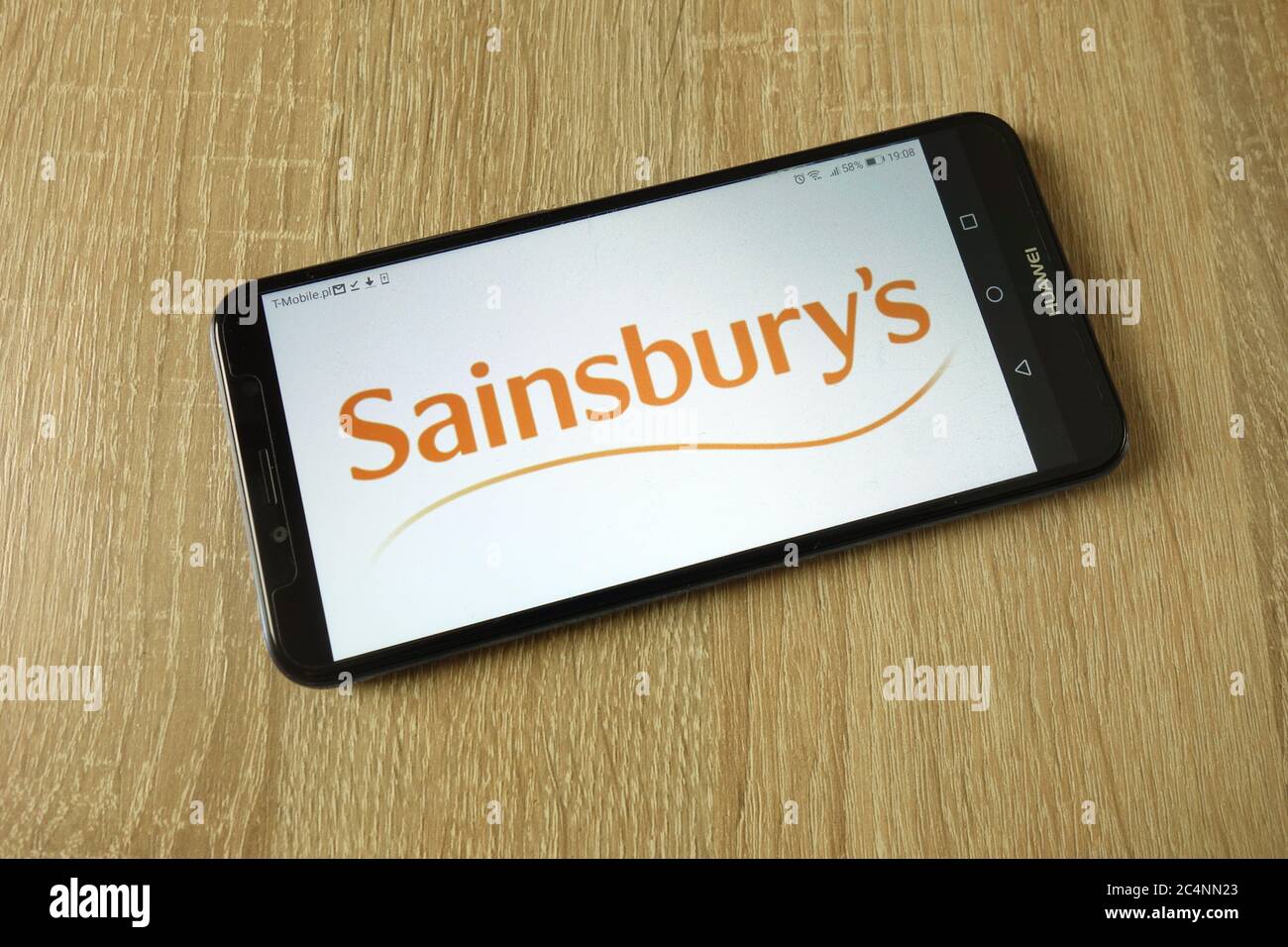 Sainsbury`s Bank plc logo displayed on smartphone Stock Photo Alamy